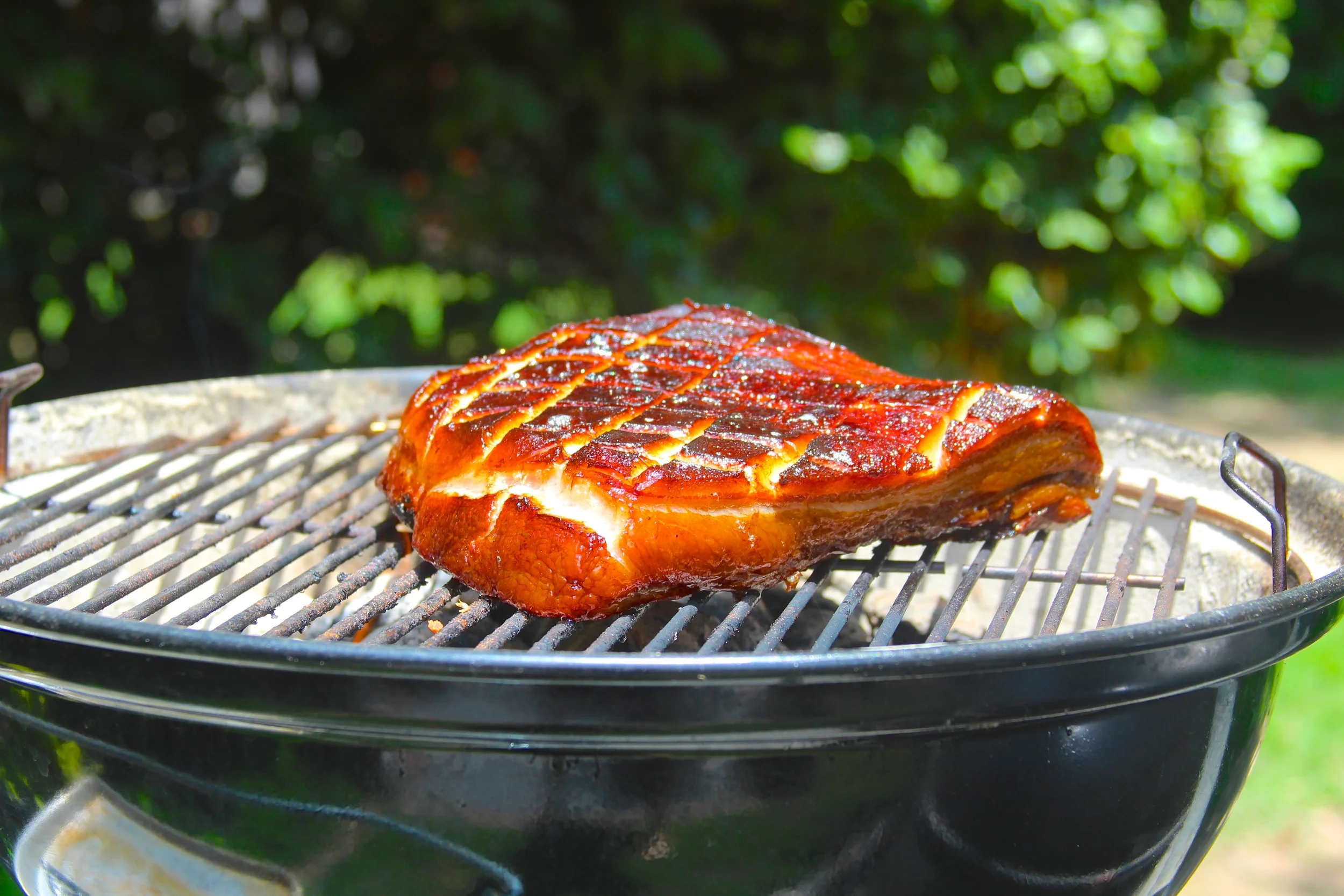 Pork belly bbq weber sale